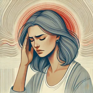 頭痛の様子イラスト